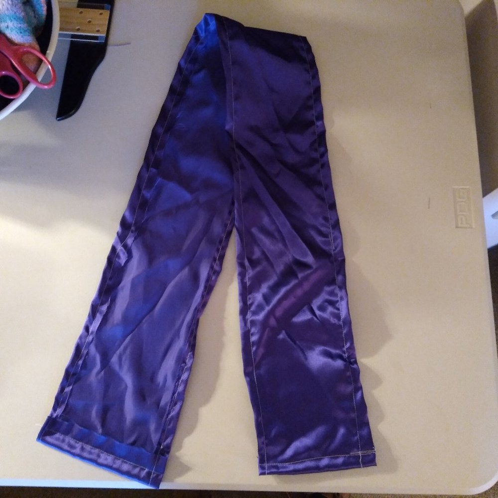Purple Satin Scarf, about 36 inches